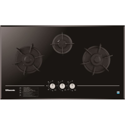 Rasonic 樂信 RG-H361-TG 86厘米 嵌入式三頭煤氣煮食爐